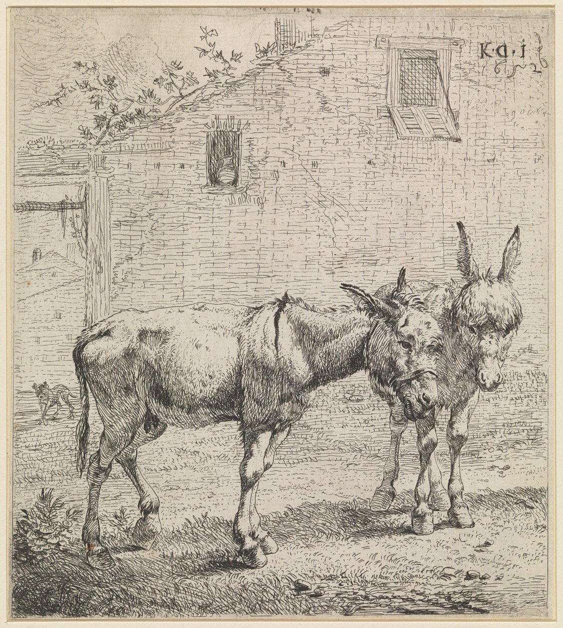 A két szamár alkotó: Karel Dujardin