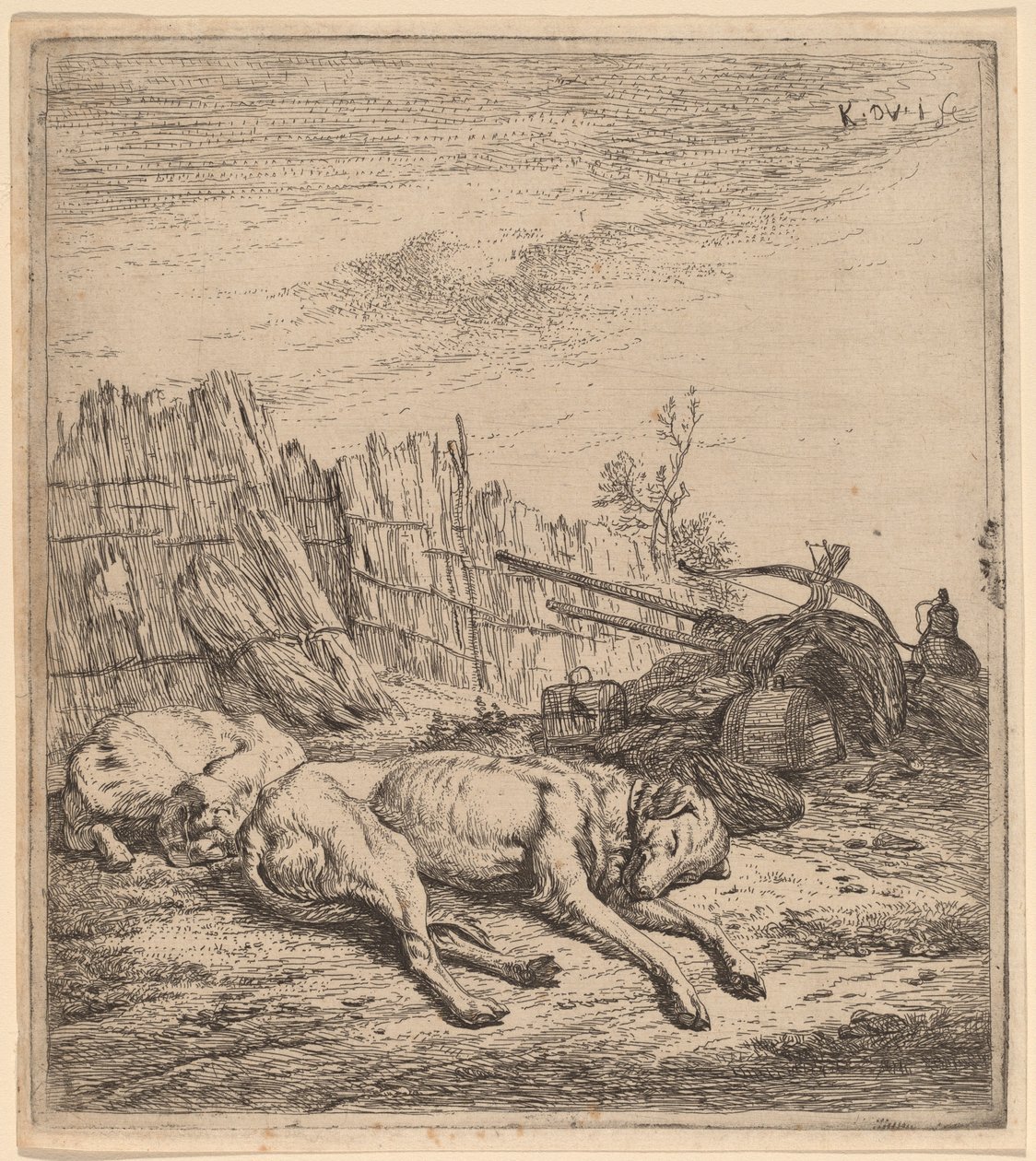 Vadászkutyák alkotó: Karel Dujardin