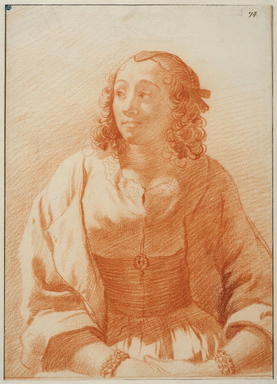 Porträt einer jungen Frau alkotó: Karel Dujardin