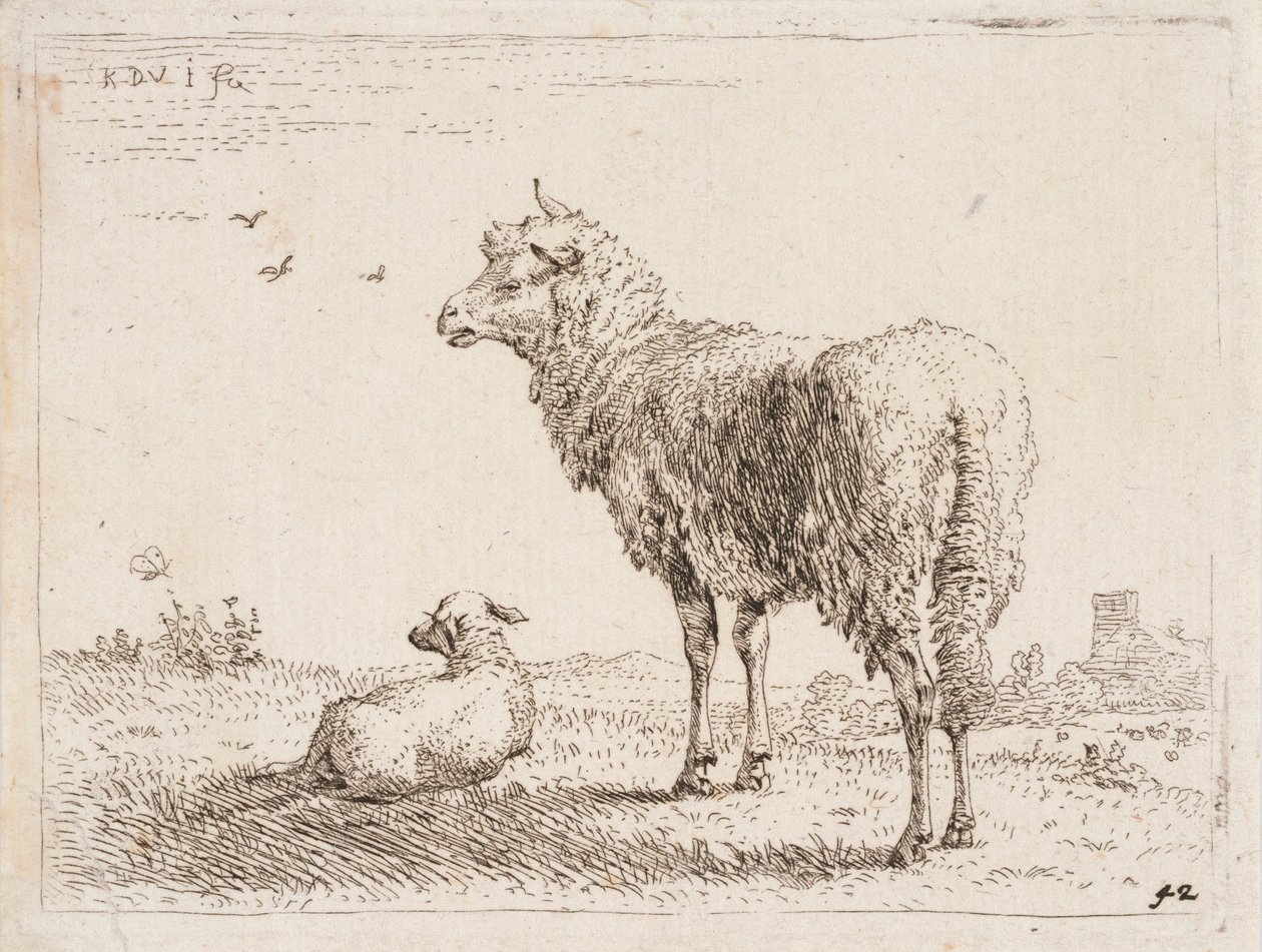 Juh báránnyal alkotó: Karel Dujardin