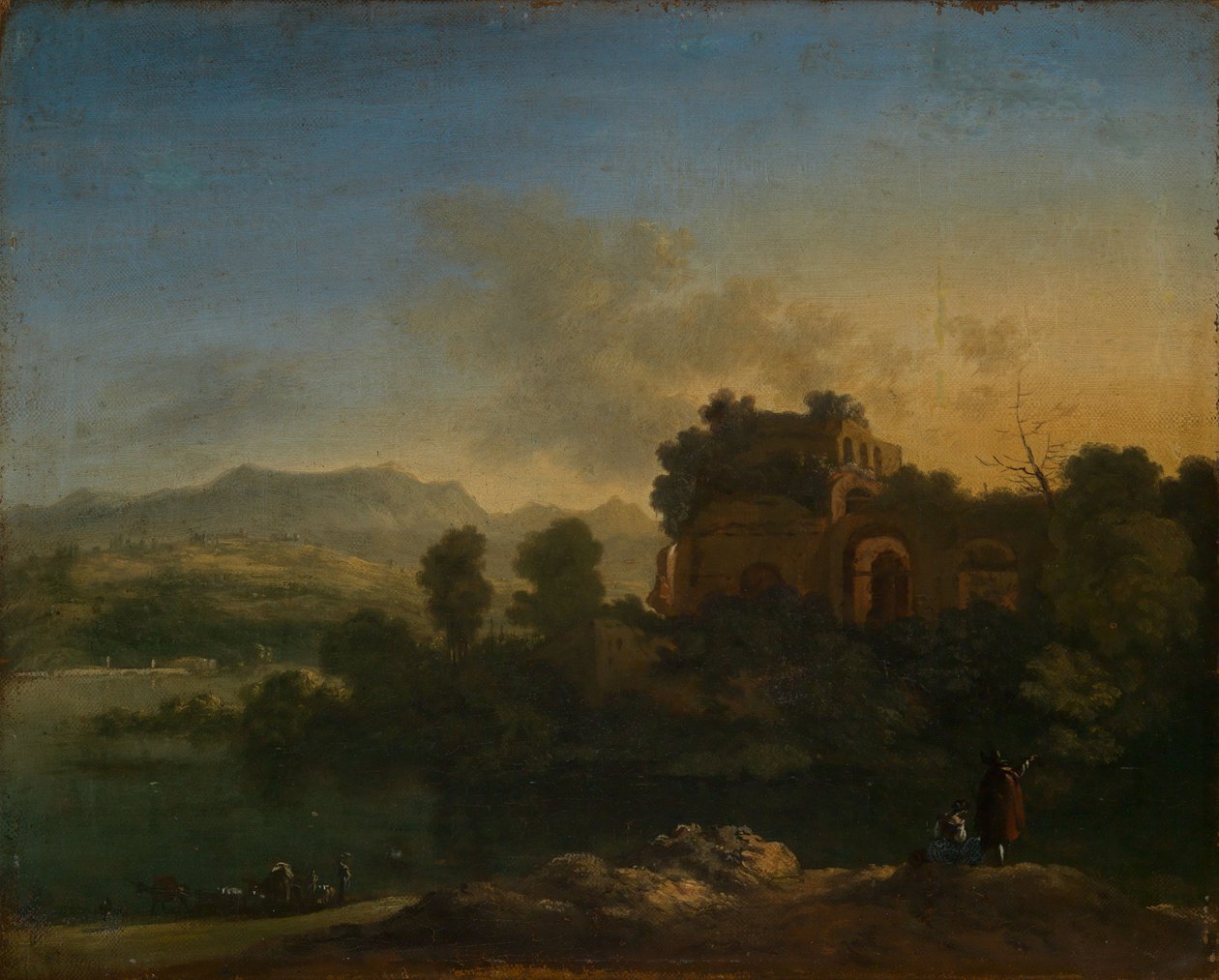 Déli táj romokkal alkotó: Karel Dujardin