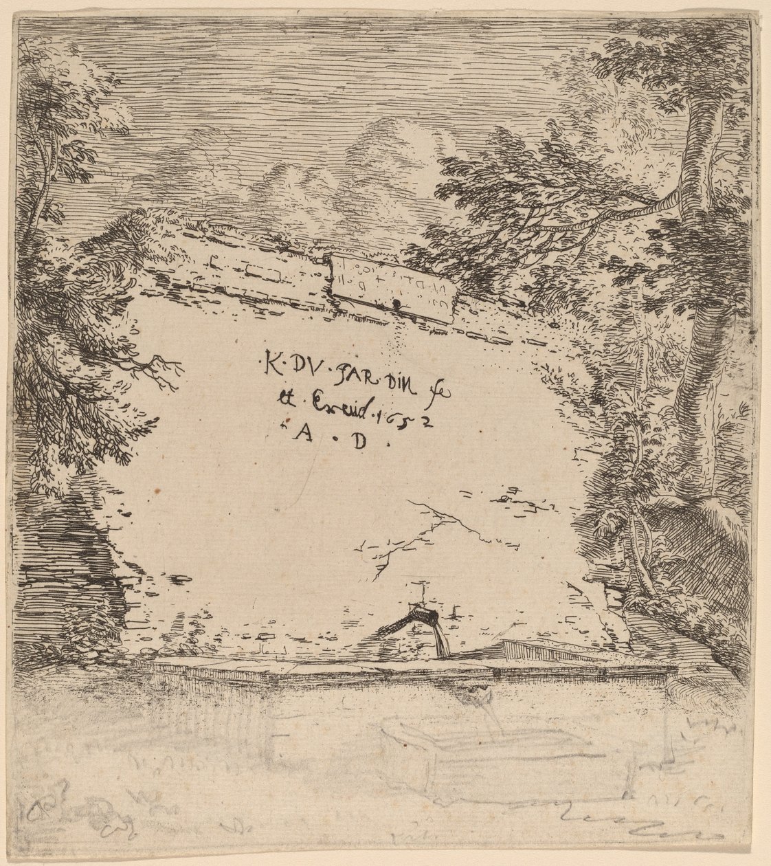 Címlap szökőkúttal alkotó: Karel Dujardin