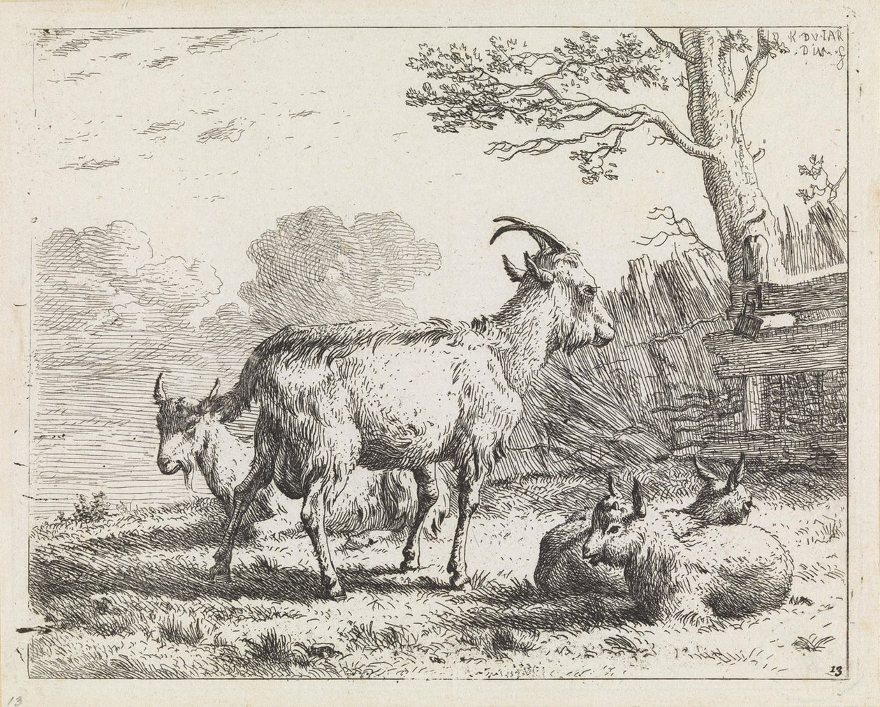 Négy kecske alkotó: Karel Dujardin