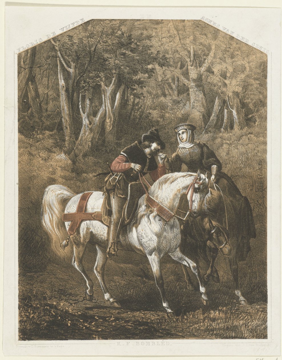 Floris V és Agnes van der Sluis, 1270-1280 körül Ötödik Floris / Agnes van der Sluis alkotó: Karel Frederik Bombled