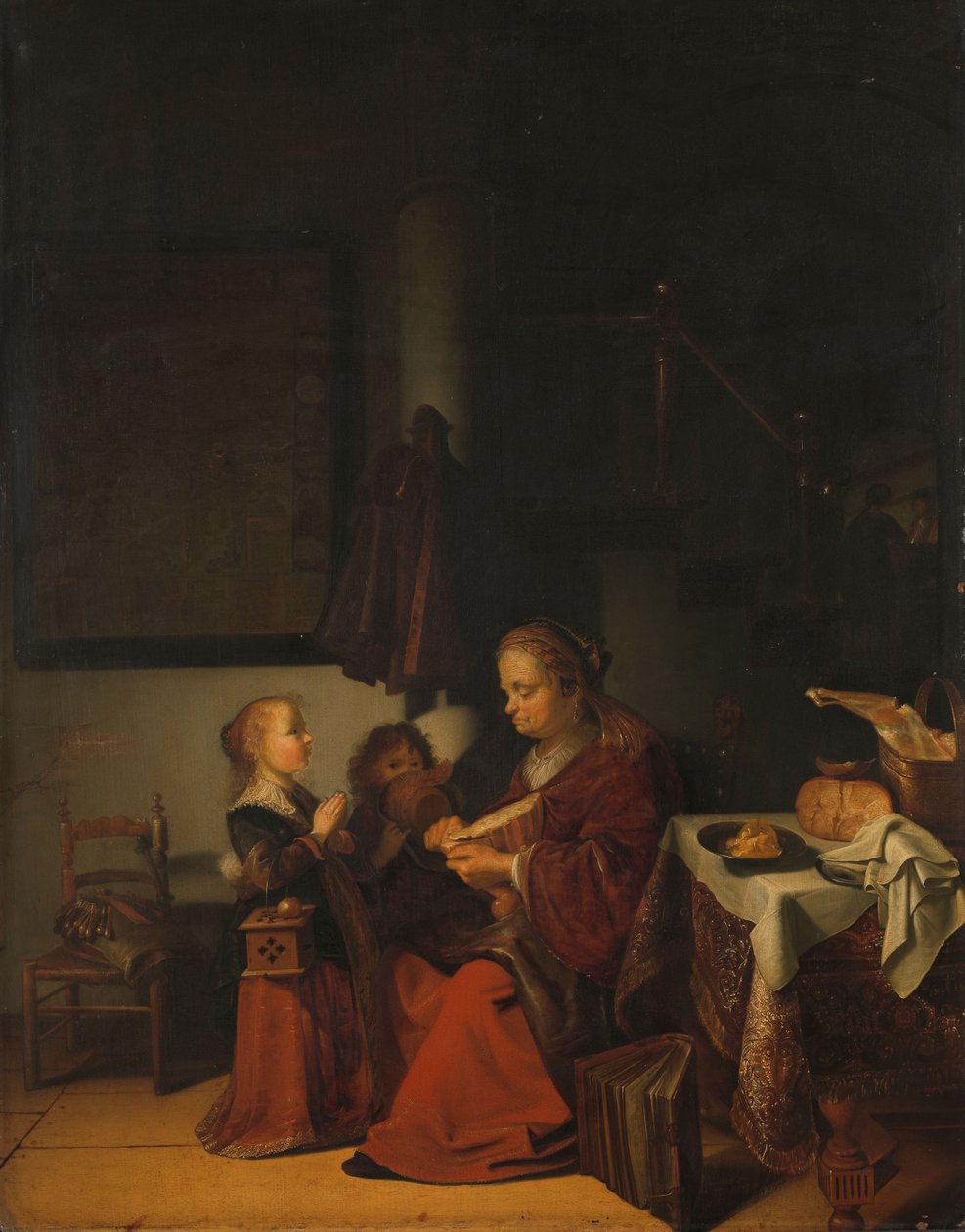 Reggeli, 1640-54 alkotó: Karel Slabbaert