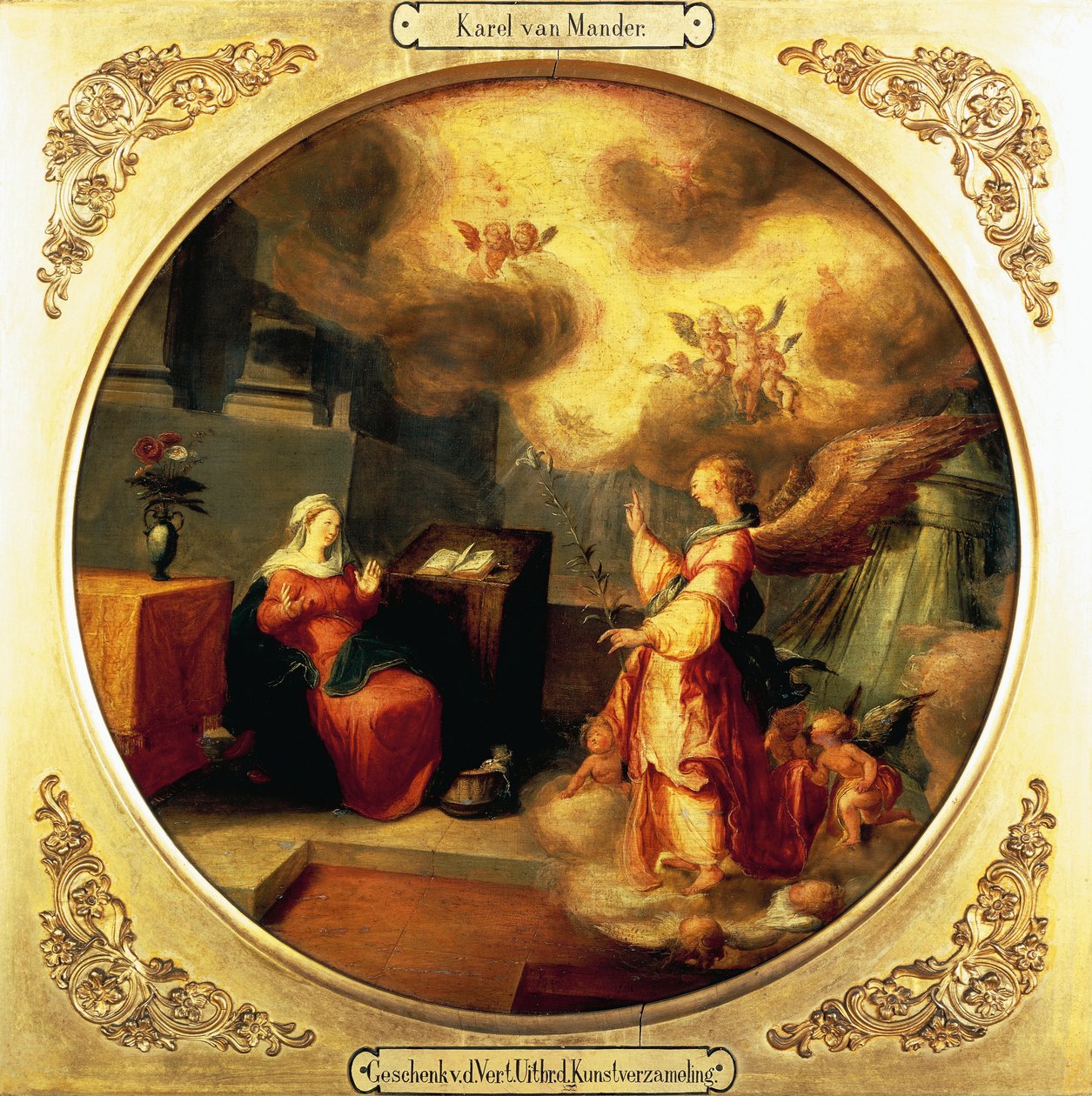 Angyali üdvözlet, Karel van Mander I (1548-1606) alkotó: Karel Van Mander