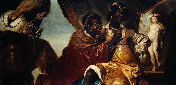 Hydaspes és Persina előtt egy Androméda festményen (olaj, vászon) alkotó: Karel van III Mander