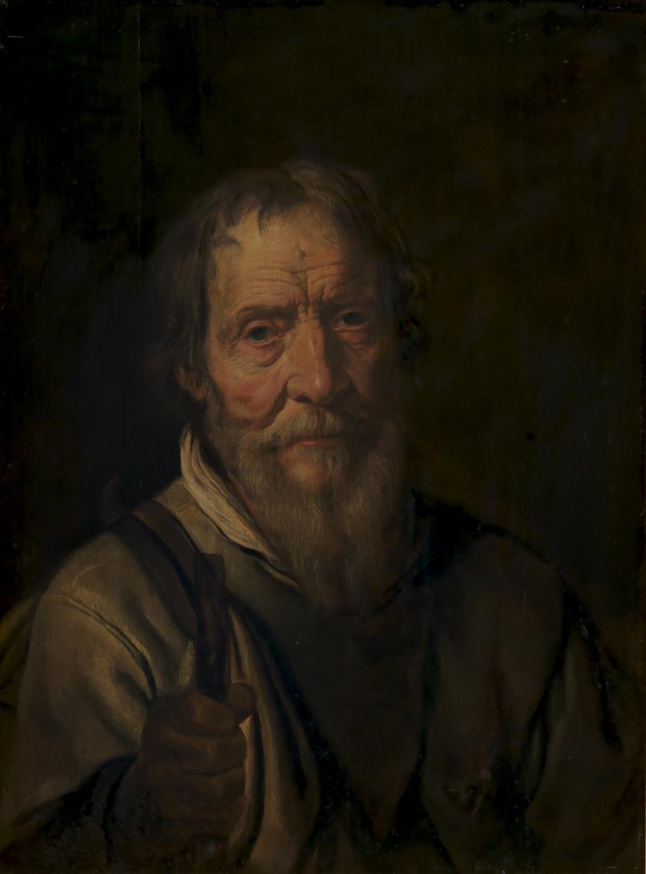Egy öregember portréja. Christian Jacobsen Drakenberg (?) alkotó: Karel van III Mander