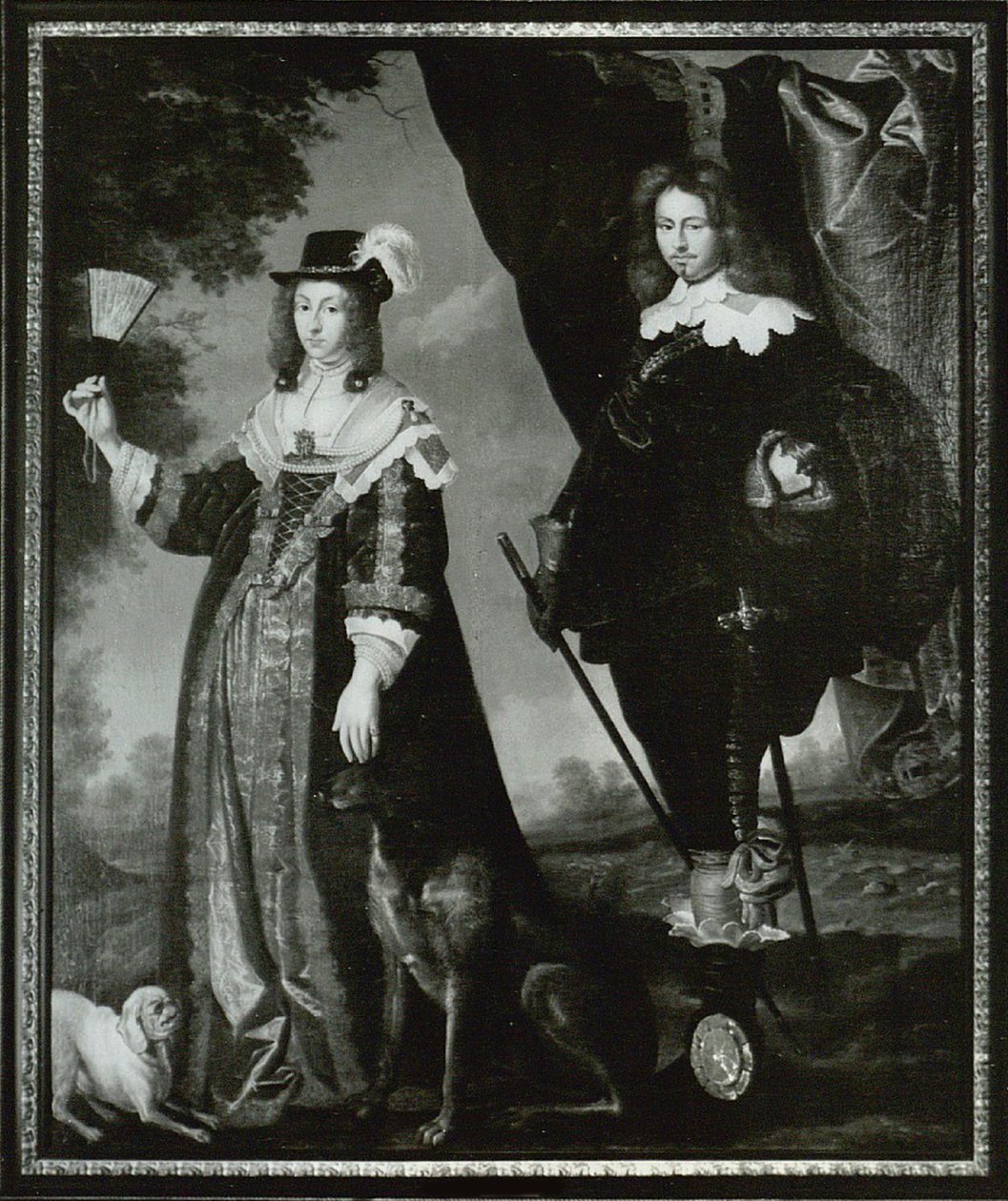 Leonora Christina, Ulfeldt grófnő 1621-1698 és Valdemar Christian Schleswig-Holsteinből 1622-1656 alkotó: Karel van Mander III