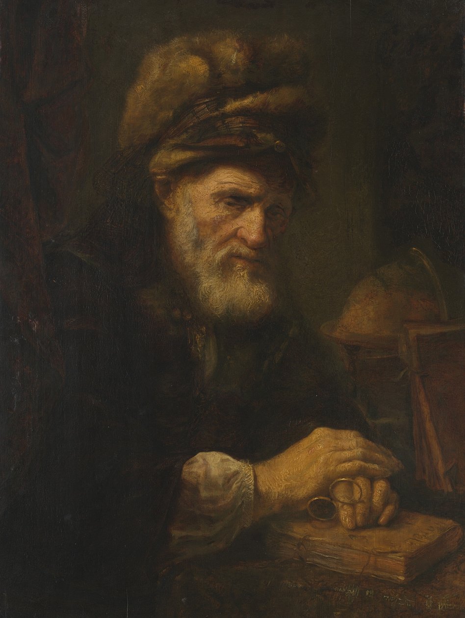 Szőrmesapkás öregember, 1650-60 alkotó: Karel van der Pluym