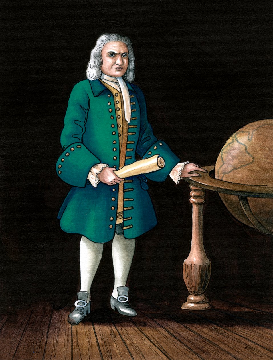 William Kidd kapitány, közlegény, 1645-1701 alkotó: Karen Humpage