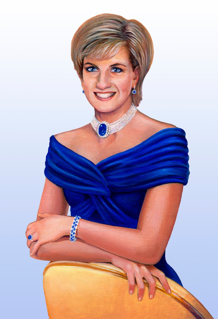 Ő Királyi Fensége A walesi hercegnő, Diana Frances, született Spencer, 1961-1997, 2013. alkotó: Karen Humpage