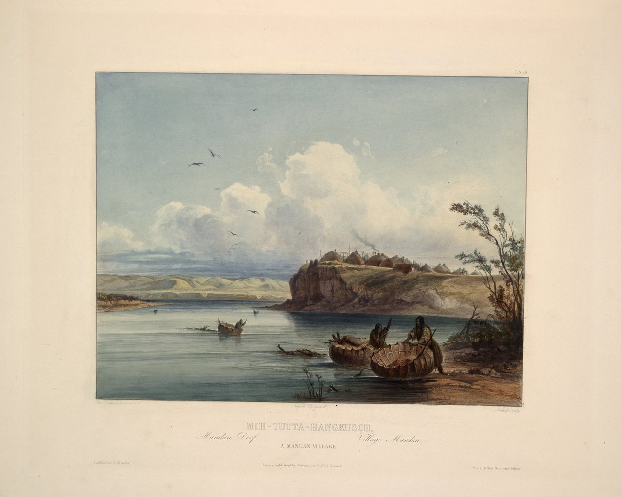 Mandan falu alkotó: Karl Bodmer