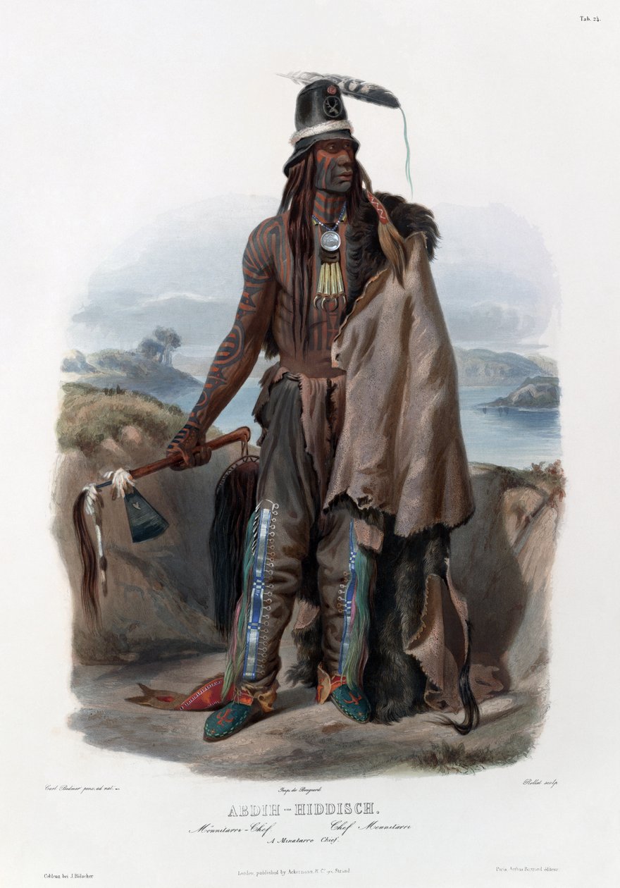 Minatarre főnök alkotó: Karl Bodmer