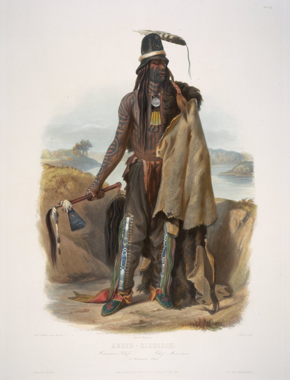 Abdih-Hiddisch. Minatarre vezető alkotó: Karl Bodmer