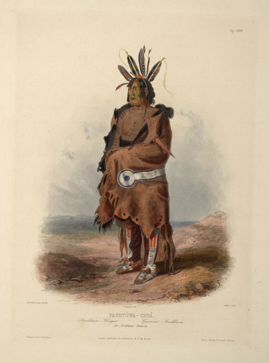 Egy Arrikara harcos alkotó: Karl Bodmer