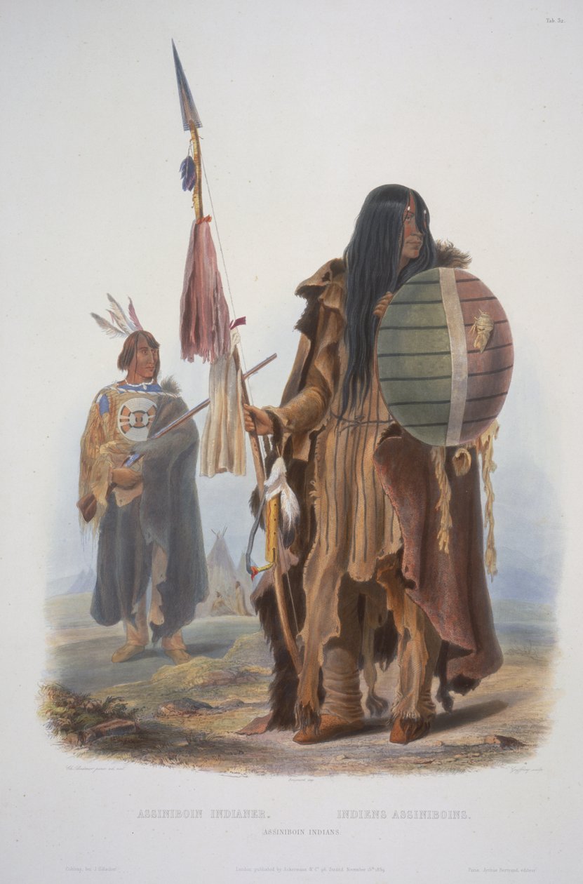 Assiniboin indiánok alkotó: Karl Bodmer
