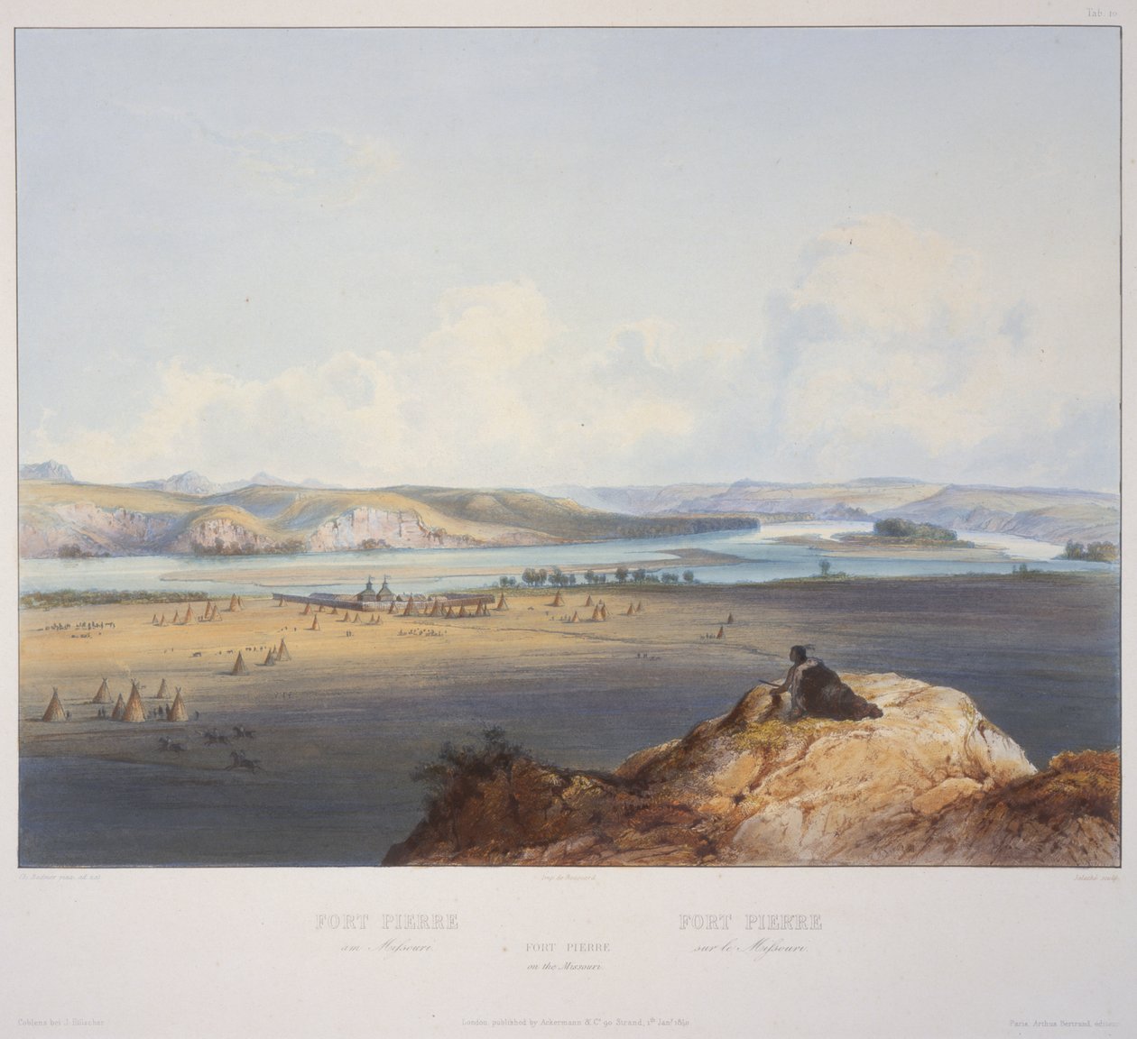 Pierre erőd Missouri államban alkotó: Karl Bodmer