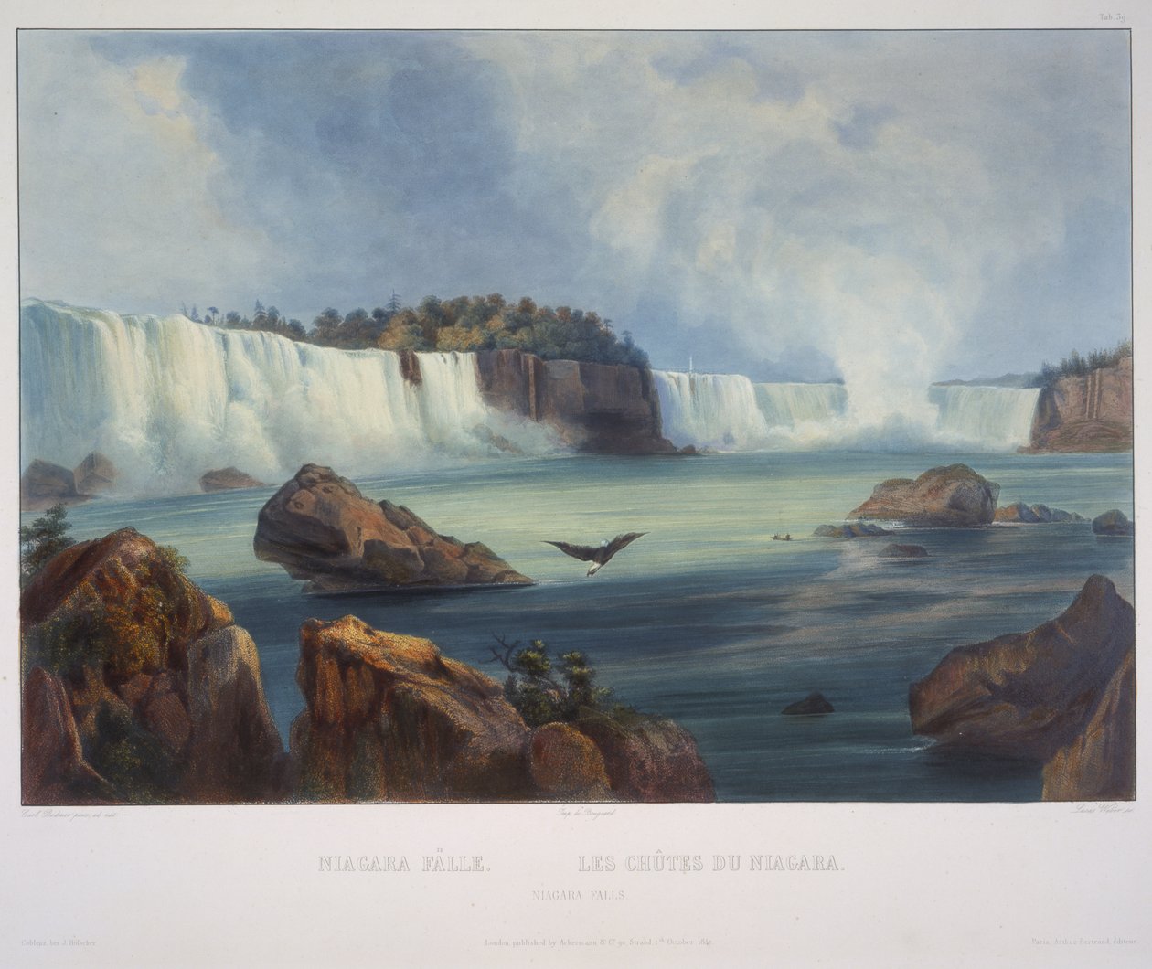 Niagara vízesés alkotó: Karl Bodmer