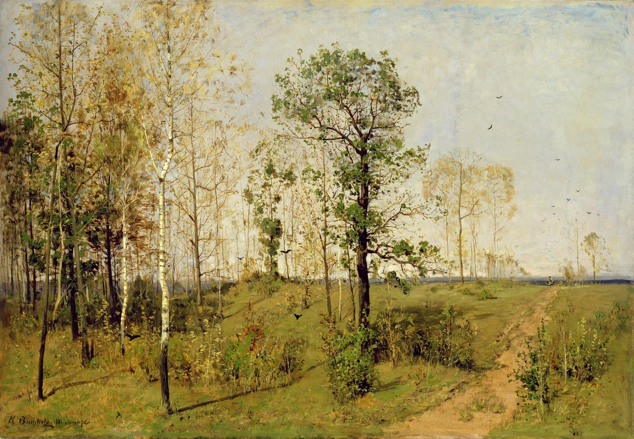 Kora tavasz Weimarban, 1876 alkotó: Karl Buchholz