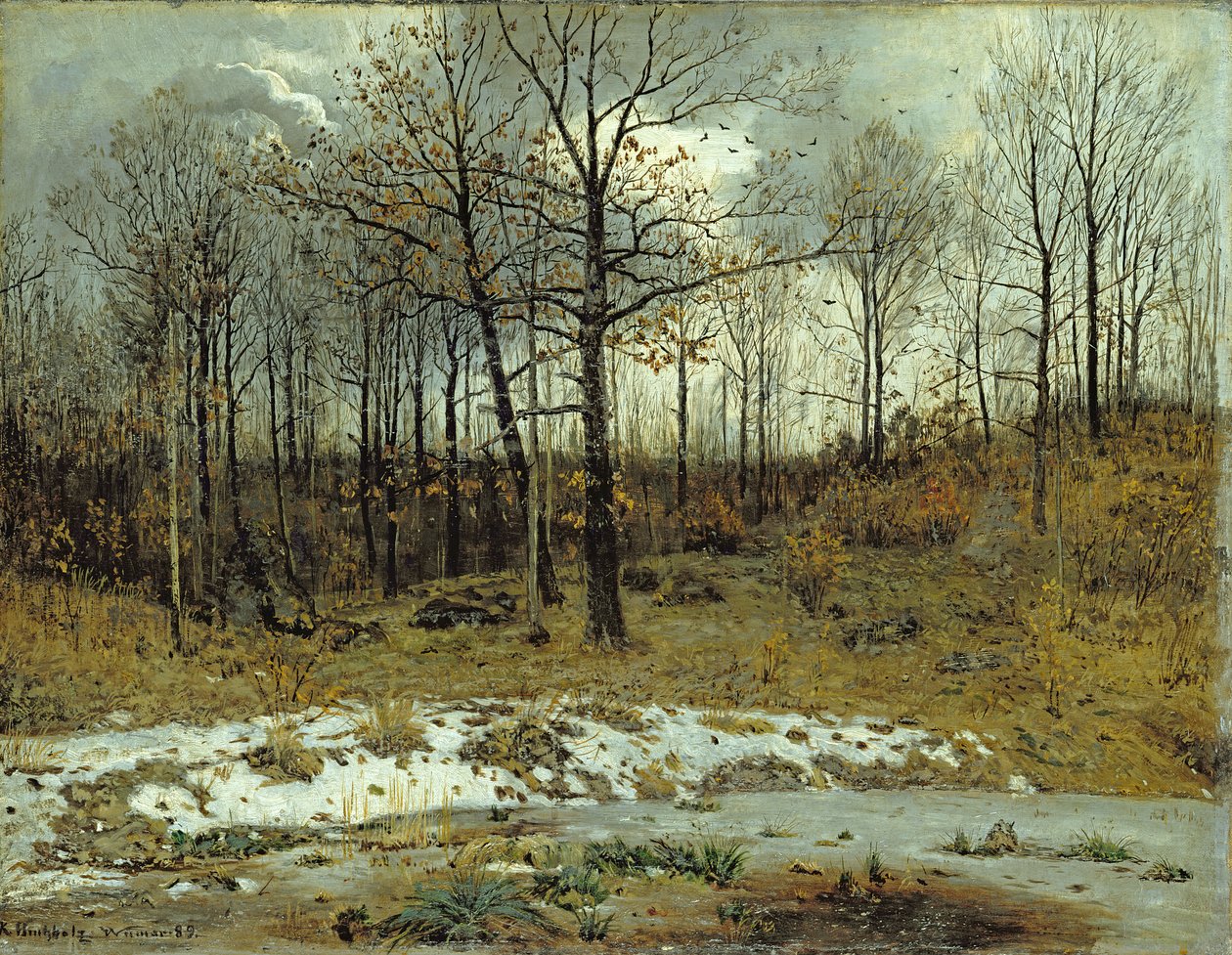 Utolsó hó Weimarban, 1889 alkotó: Karl Buchholz