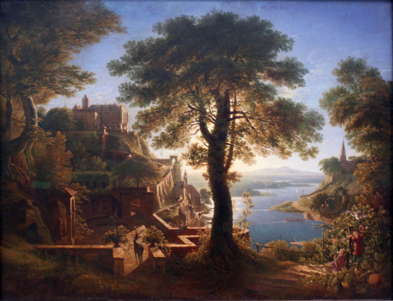 Kastély a folyó mellett alkotó: Karl Friedrich Schinkel