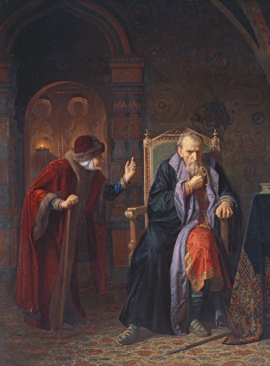 IV. Iván cár (1530-84), a szörnyű és nedves dajkája, 1886 alkotó: Karl Gottlieb Wenig