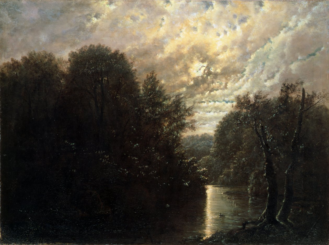 Folyói táj a Rosentalban Lipcse közelében alkotó: Karl Gustav Carus