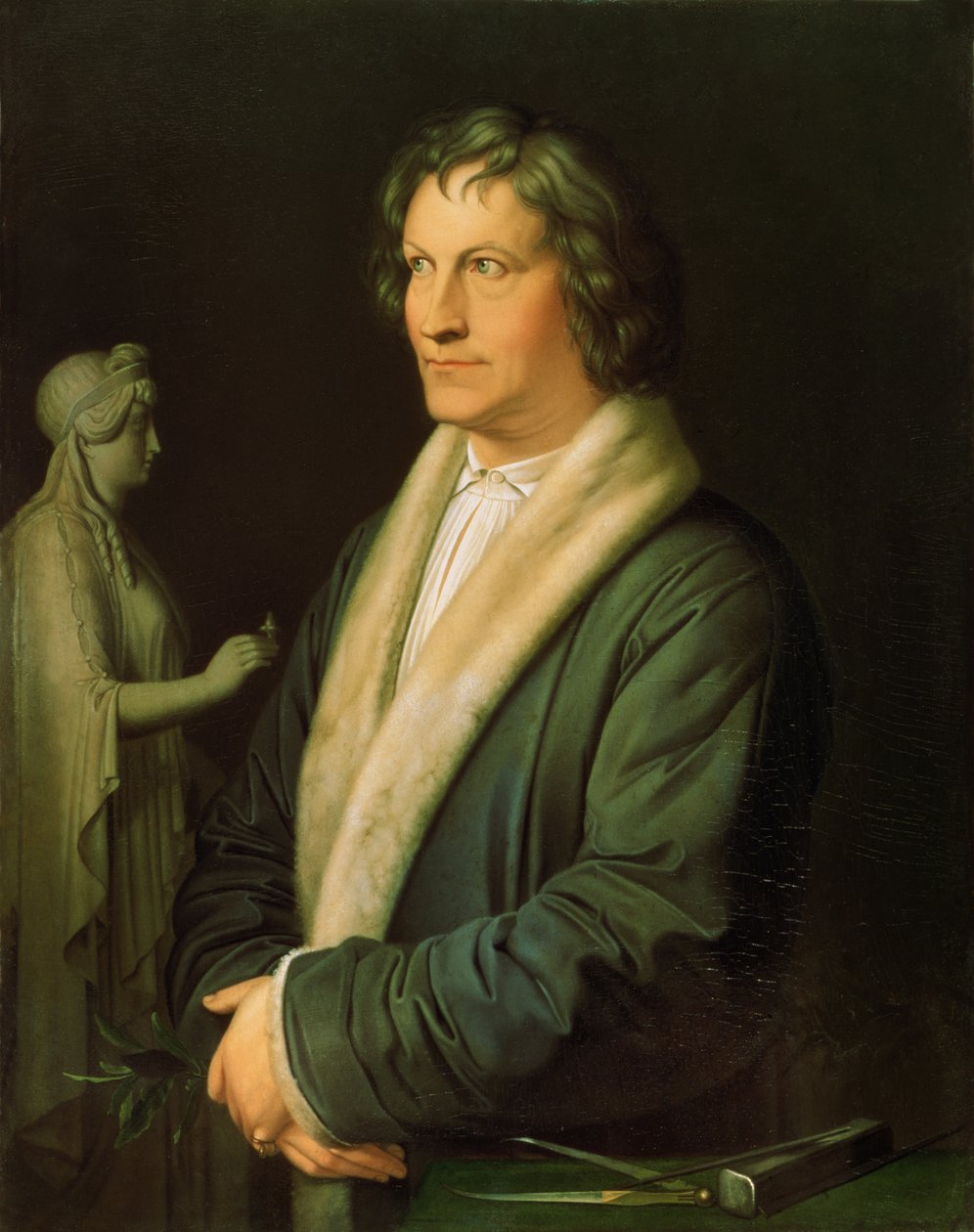 Bertel Thorvaldsen szobrászművész portréja, 1823 alkotó: Karl Joseph Begas
