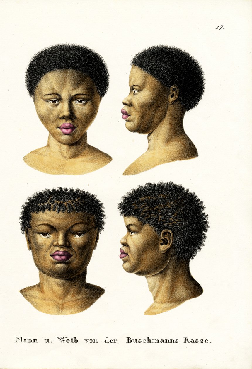 Bushmen, 1824 alkotó: Karl Joseph Brodtmann