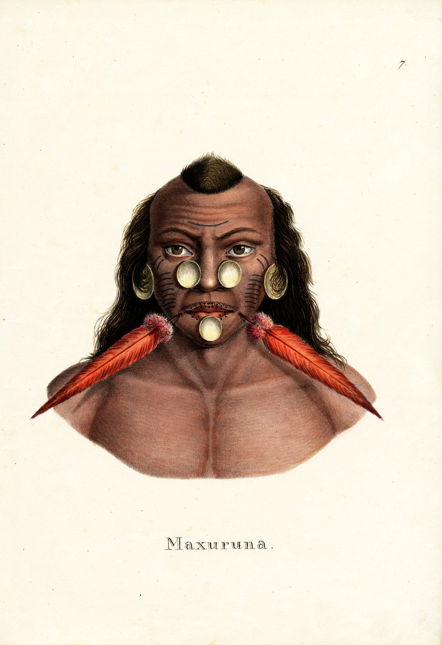 Perui indián, 1824 alkotó: Karl Joseph Brodtmann