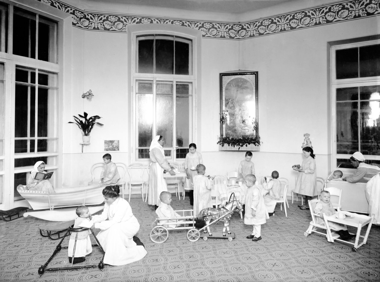 A Nőgyógyászati Intézet gyermekklinikája, Szentpétervár, 1913 alkotó: Karl Karlovich Bulla