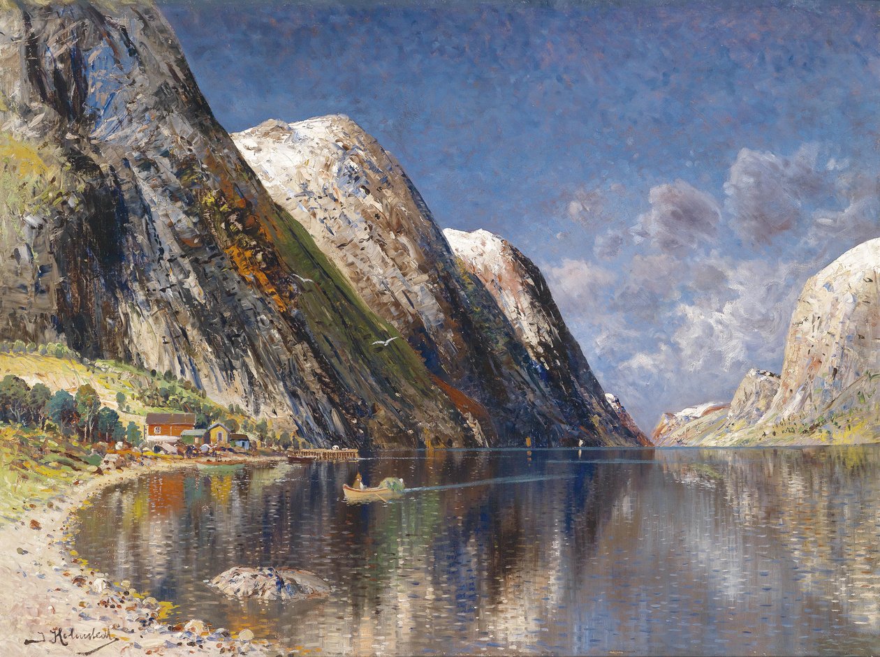 Drontheim -fjord alkotó: Karl Kaufmann