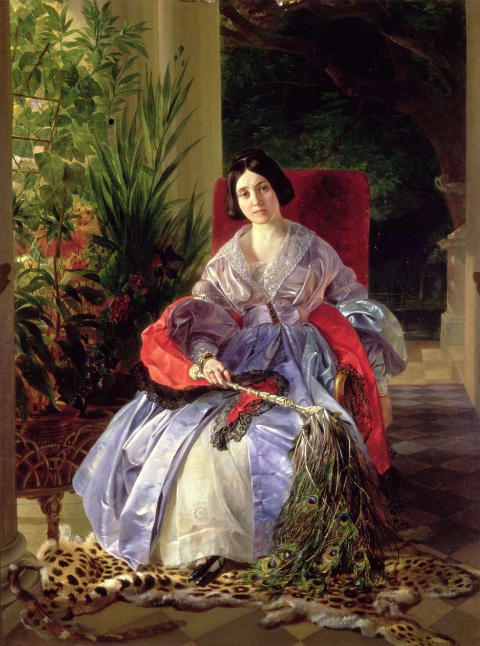 Elizaveta Pavlovna Saltykova (1802-63) hercegnő portréja, 1841 alkotó: Karl Pavlovich Bryullov