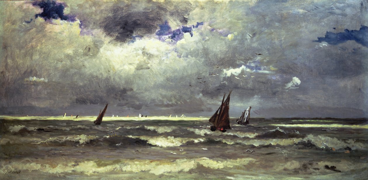 Tengeri táj alkotó: Karl Pierre Daubigny