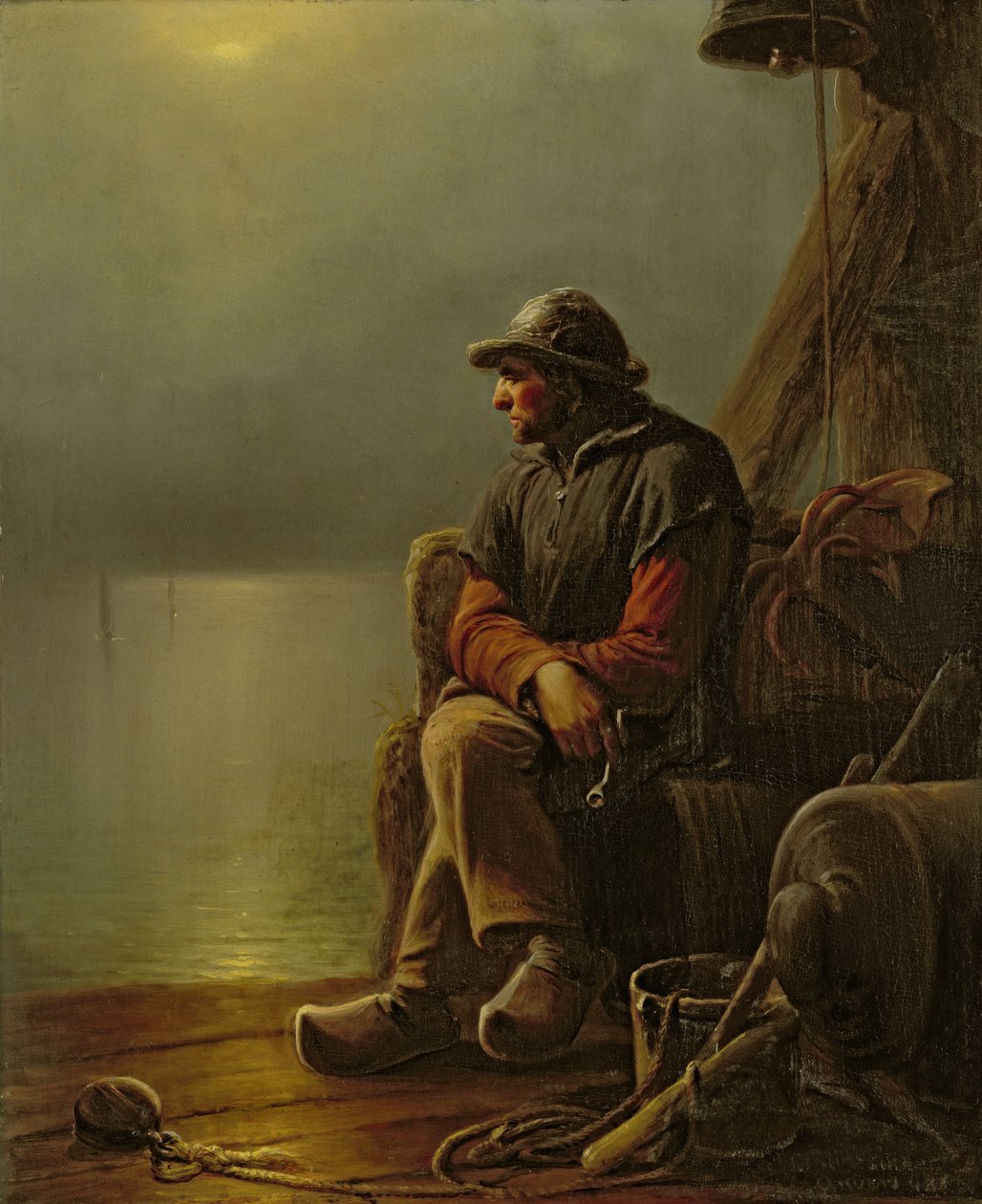 The Pilot Keeps Watch, 1851 alkotó: Karl Schlesinger