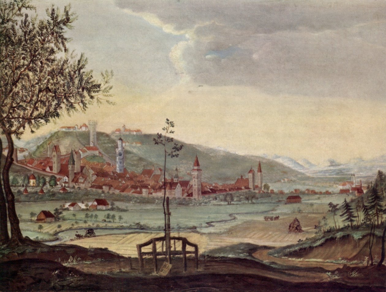 Ravensburg északnyugat felől alkotó: Karl von Herrich