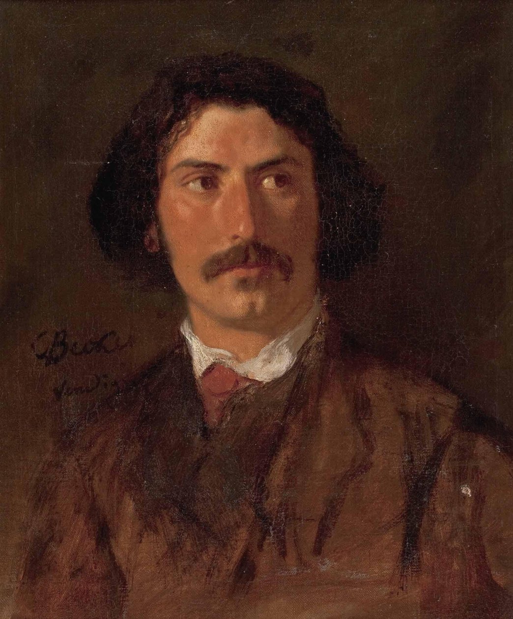 Carl Ludwig Friedrich Becker Egy férfi portréja alkotó: Karl Becker