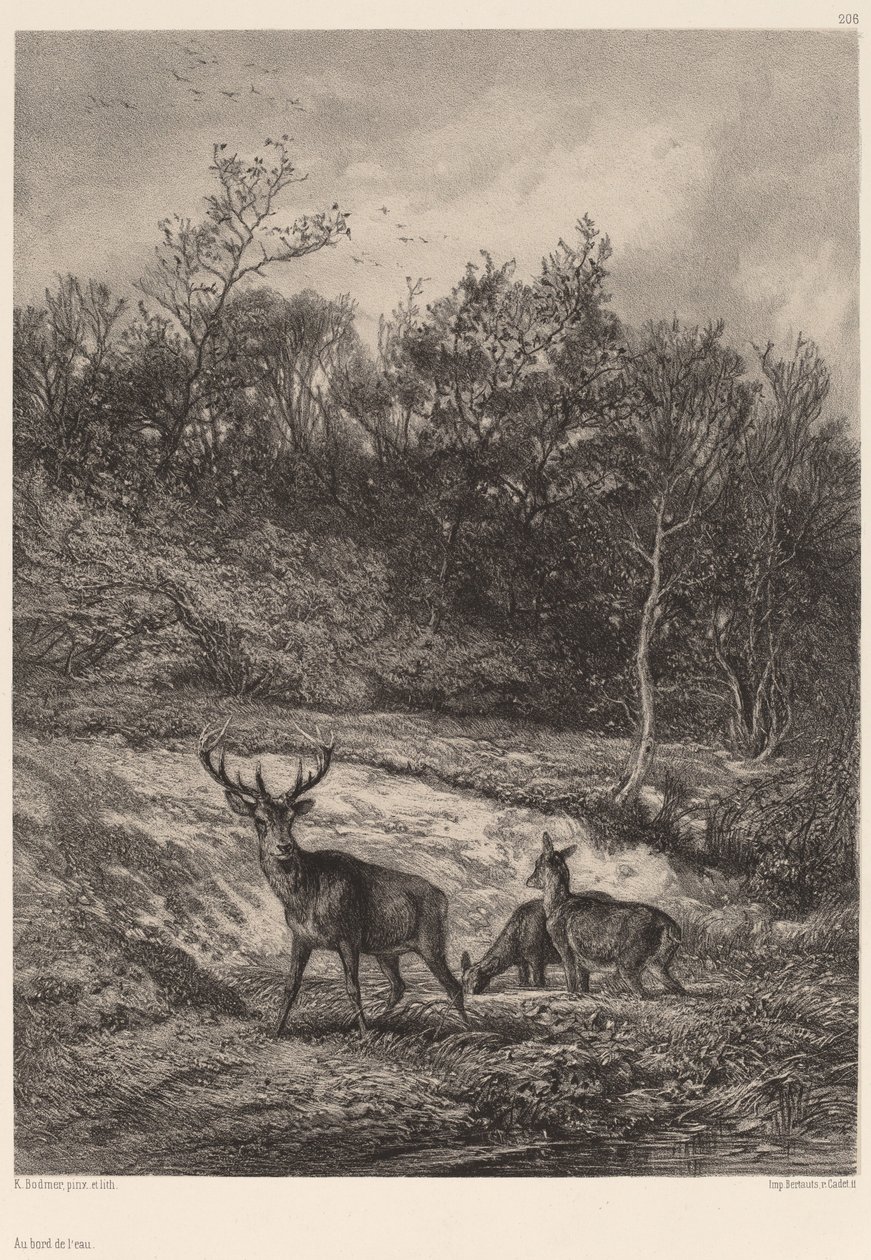 A vízparton alkotó: Karl Bodmer