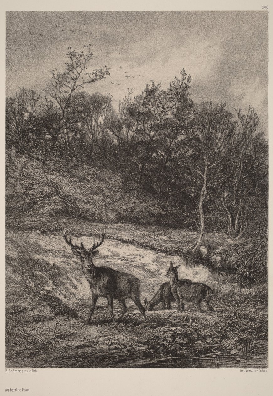 A vízparton alkotó: Karl Bodmer