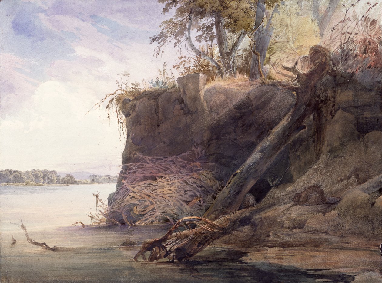 Beaver Lodge a Missourin alkotó: Karl Bodmer