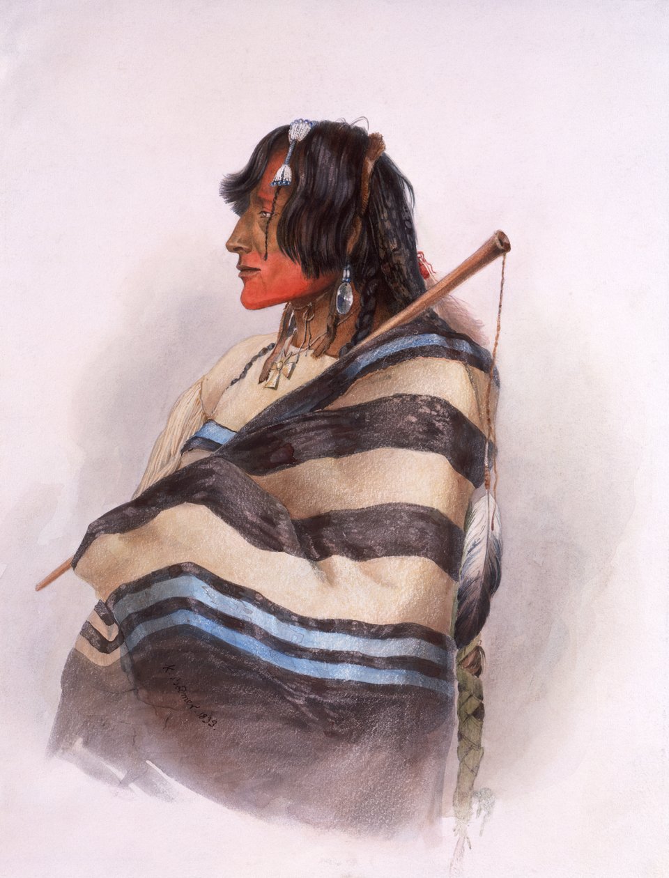 Kiasax Piegan Blackfeet Man alkotó: Karl Bodmer