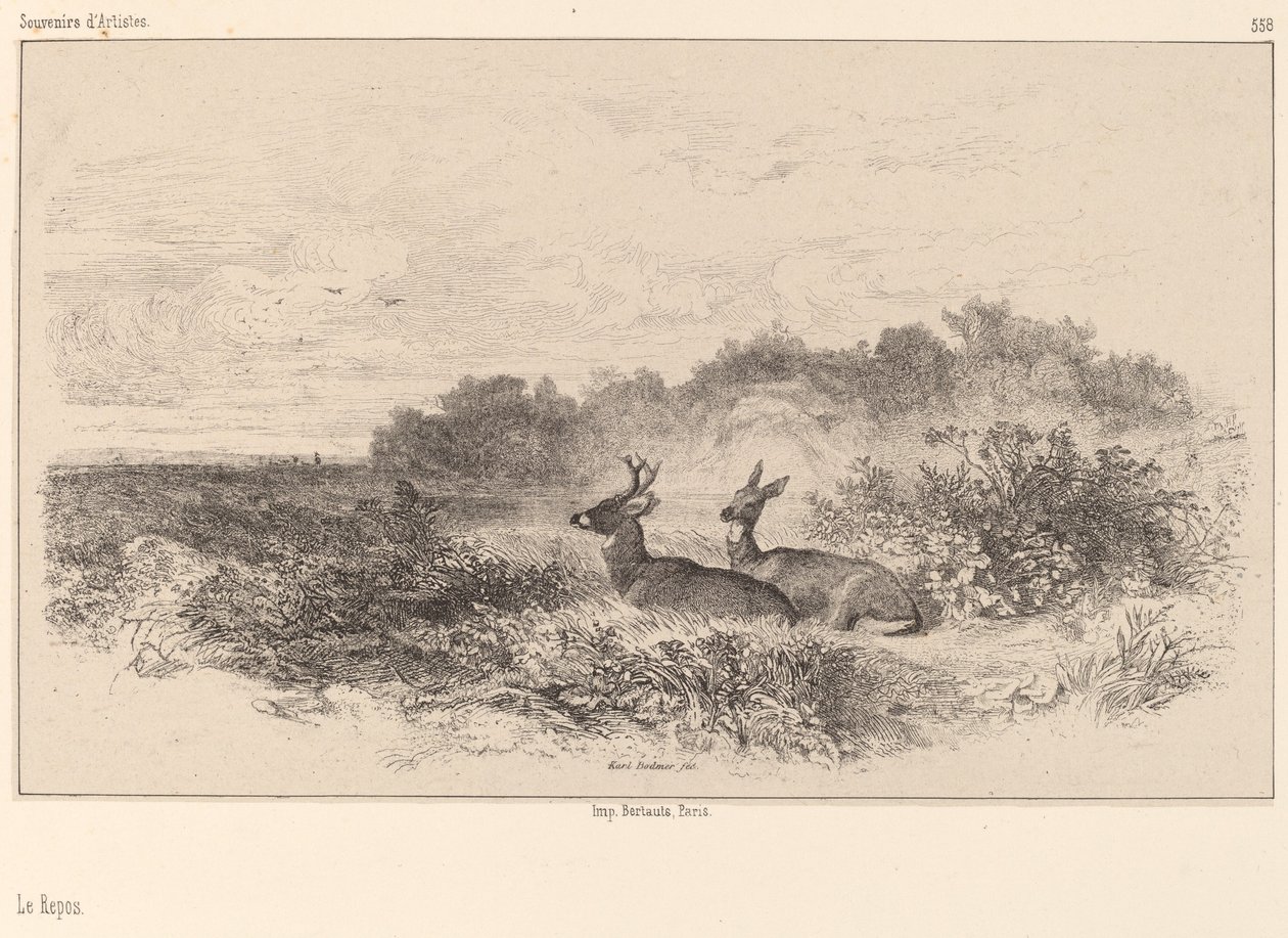 Pihenés alkotó: Karl Bodmer