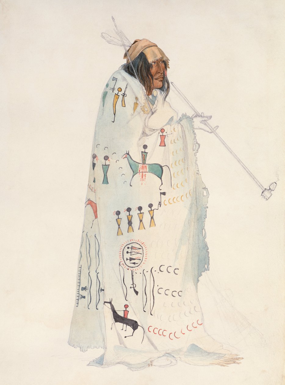Piegan Blackfeet Man alkotó: Karl Bodmer