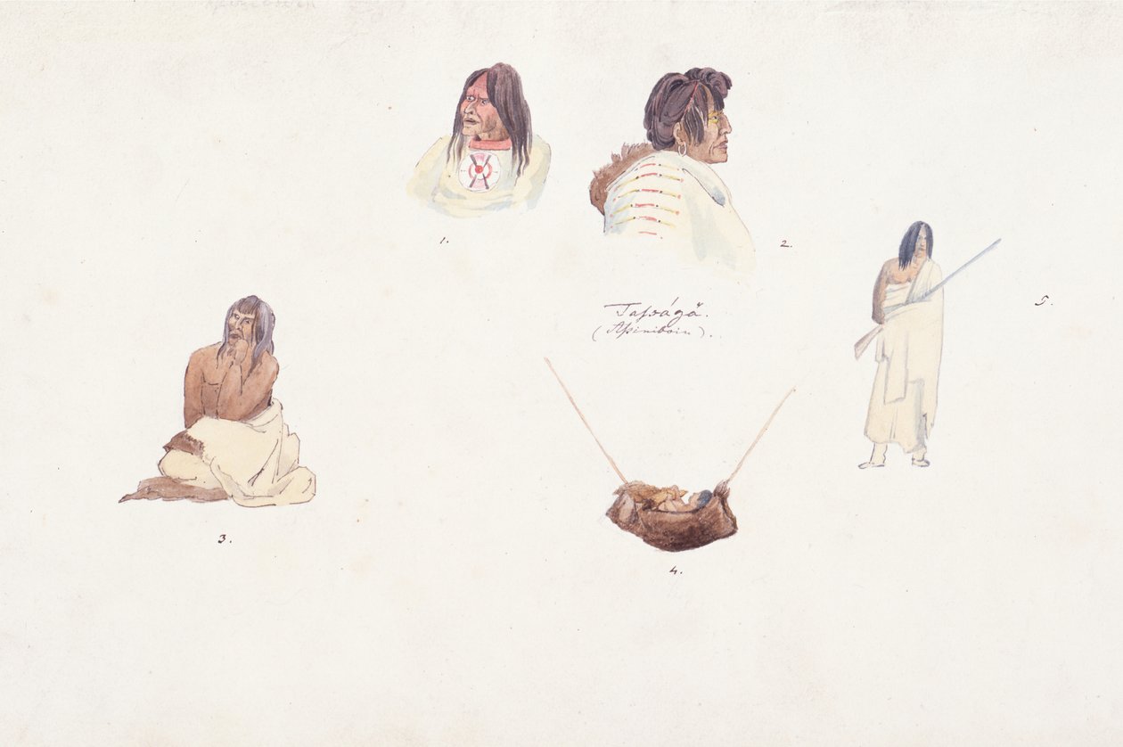 Azonosítatlan figurák alkotó: Karl Bodmer