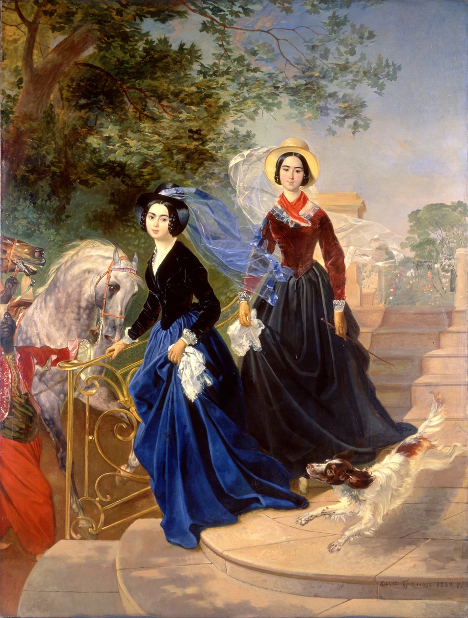 A Shishmarev nővérek portréja alkotó: Karl Bryullov