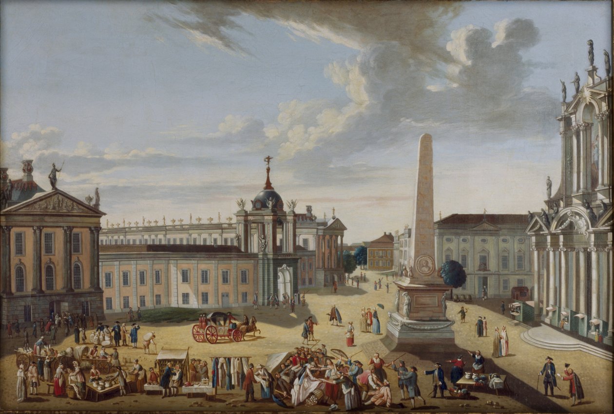 Alter Markt Potsdam - Kilátás a Schlossstraße-ra alkotó: Karl Christian Wilhelm Baron