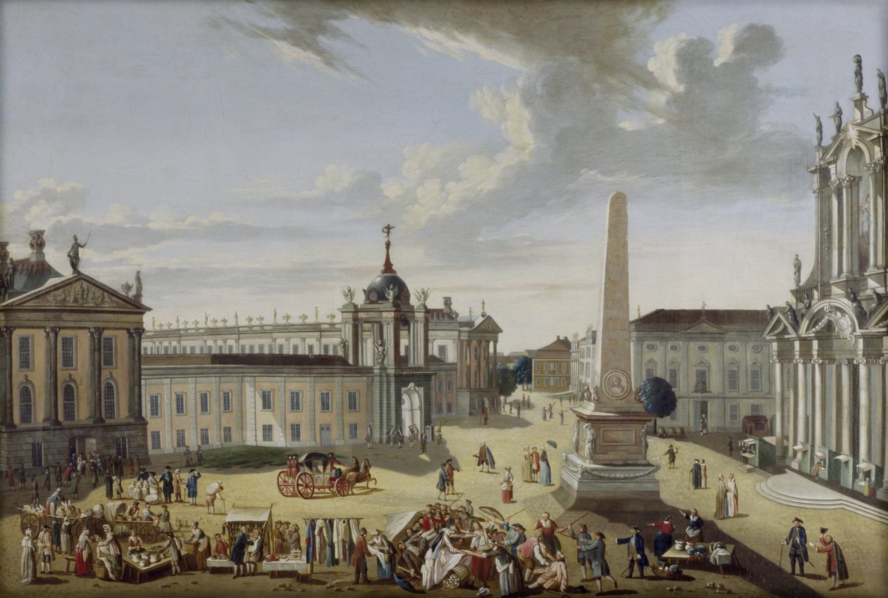 Alter Markt Potsdam - Kilátás a Schlossstraße-ra alkotó: Karl Christian Wilhelm Baron