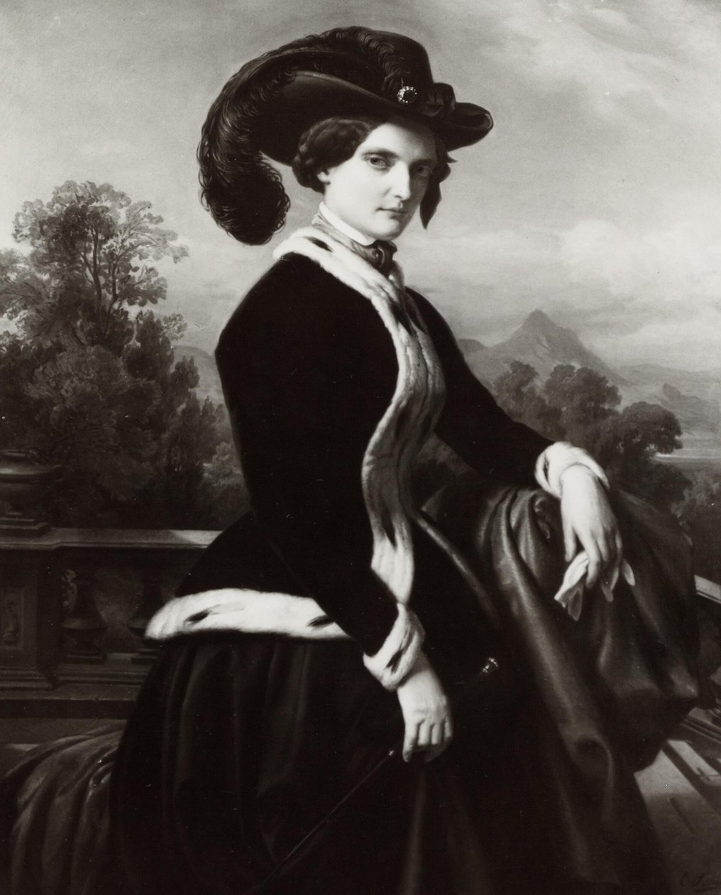 Amalie Cockerill portréja alkotó: Karl Ferdinand Sohn