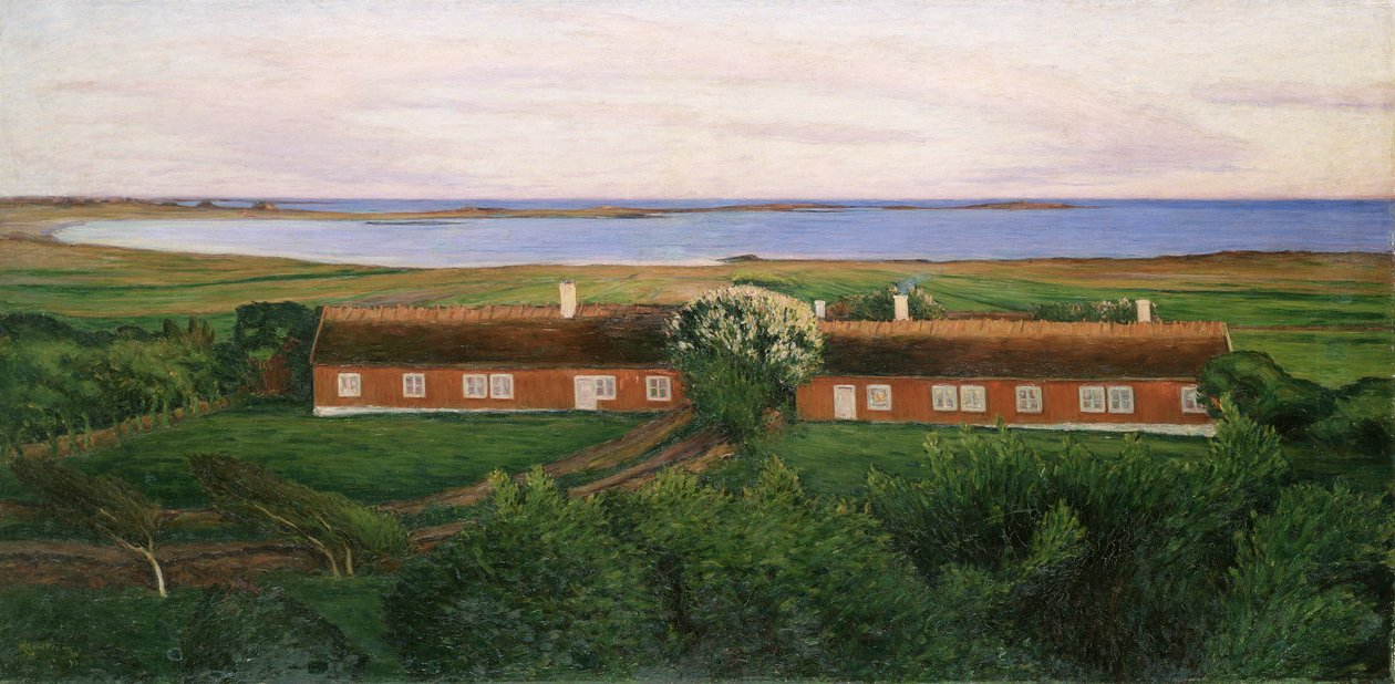 A szomszédos parasztházak, 1894 alkotó: Karl Fredrick Nordstrom